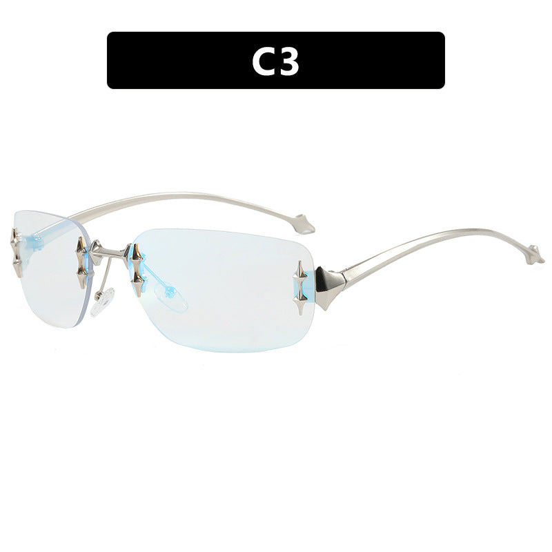Damen Designer-Sonnenbrille mit aufwändigen Verzierungen Brehn