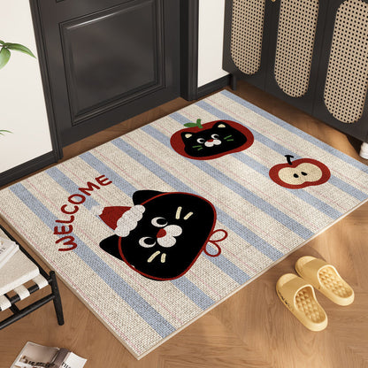 Adorable Katzen-Themen Willkommen Matte