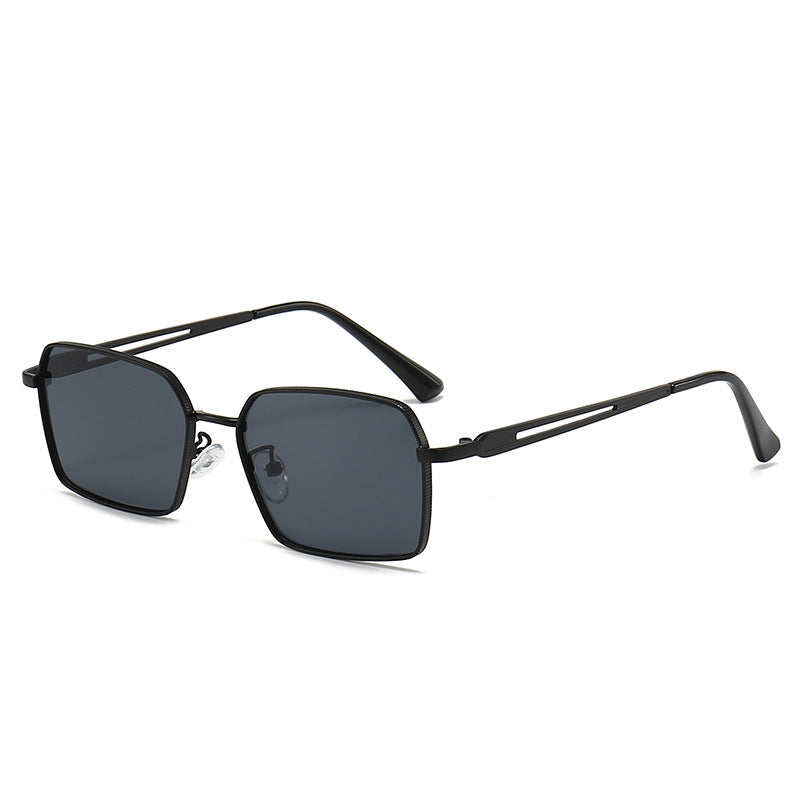 Damen quadratische Sonnenbrille mit minimalistischen Metallakzenten Brehn