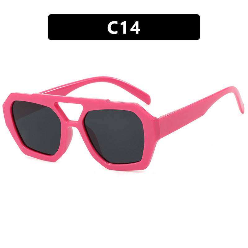 Damen geometrische Sonnenbrille mit luxuriösem Design Brehn