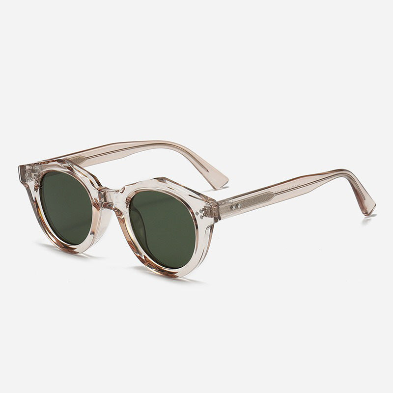 Damen Designer-Sonnenbrille mit polygonalem Rahmen und modischen Akzenten Brehn