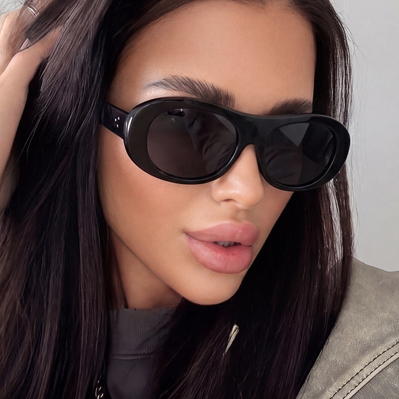 Damen modische Oversized-Sonnenbrille mit elegantem Schildkrötenmuster Brehn