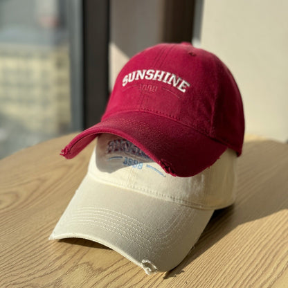 Damen Casual Zerrissene Baseballmütze Brehn