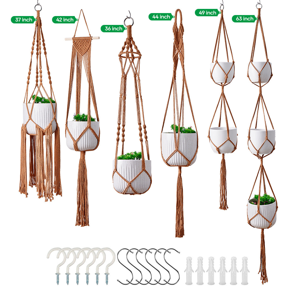 Macramé Pflanze Hänger Set