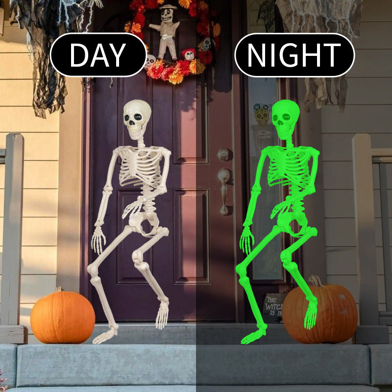 Glow-in-the-Dark Skelett Dekoration Brehn
