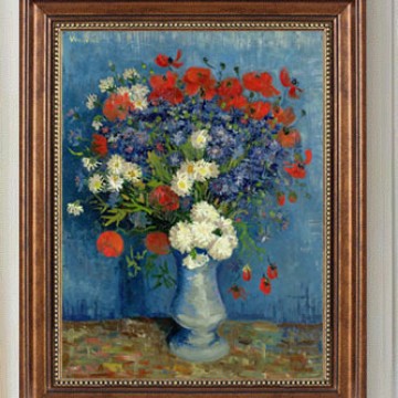 Blumenkunst Leinwanddruck