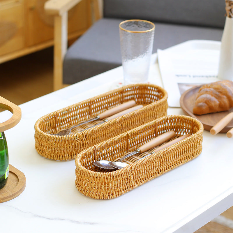 Oval Woven Storage Tray Brehn