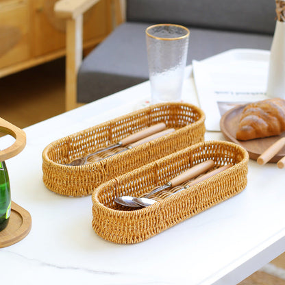 Oval Woven Storage Tray Brehn