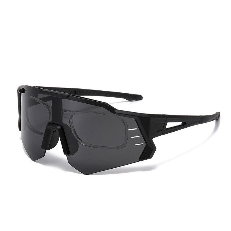Damen Sportliche Rennsonnenbrille mit verstellbarem Nasenpad und hochwertigem UV-Schutz Brehn