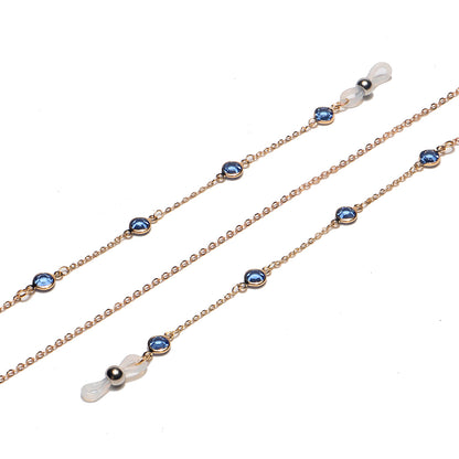 Elegante Edelstein Brillen Kette Brehn