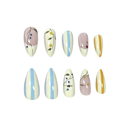 Stylisches Floral Nagelkunstset Brehn