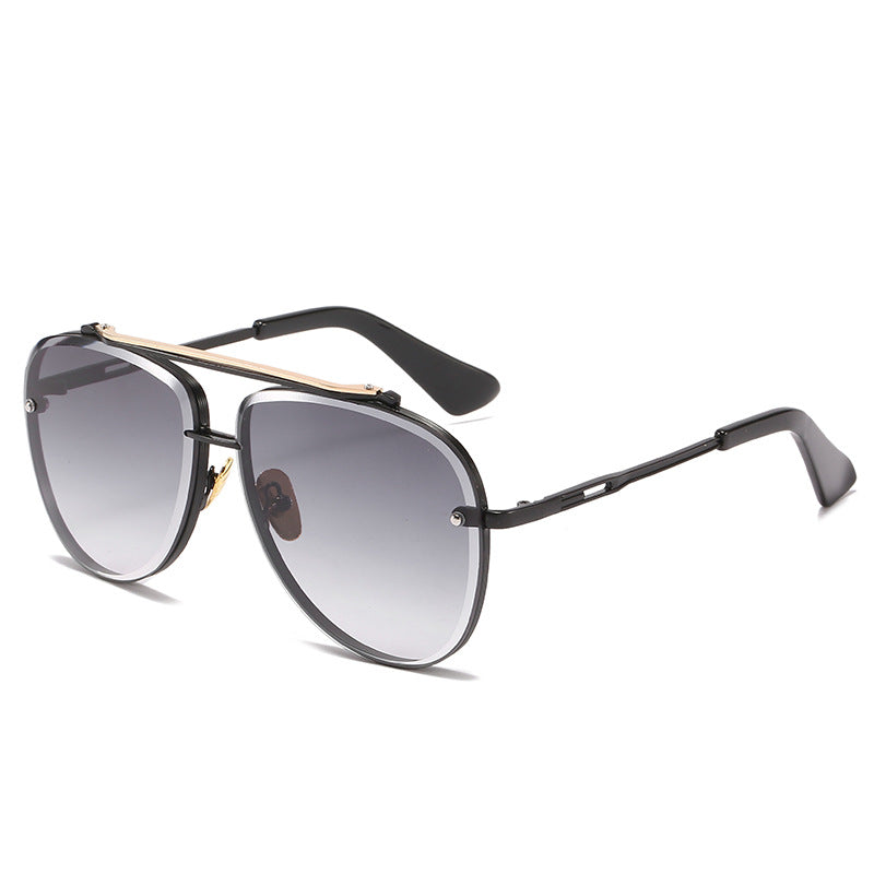 Damen Oversized Piloten-Sonnenbrille mit verstellbaren Nasenpolstern und hochwertigem Metallrahmen Brehn