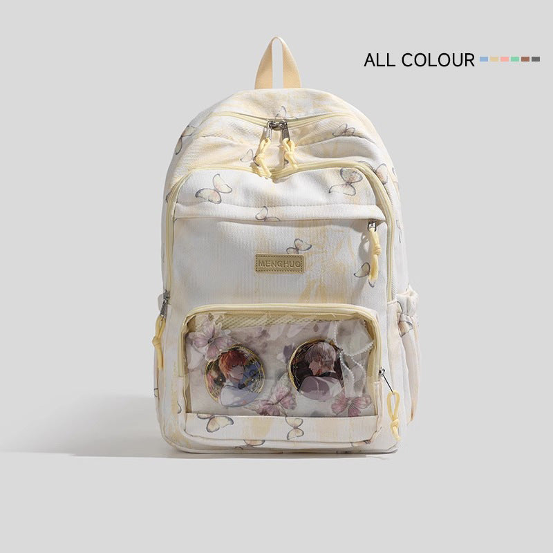 Stilvolle Schmetterlingsdruck-Rucksack Brehn