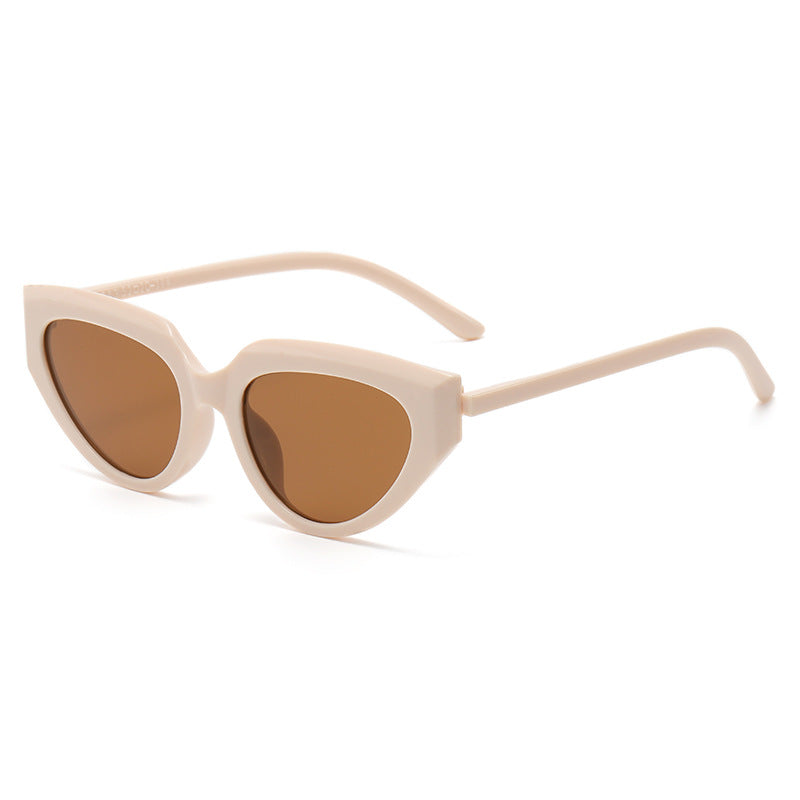 Damen stylische Cat-Eye Sunglasses mit strapazierfähigem Kunststoffrahmen Brehn
