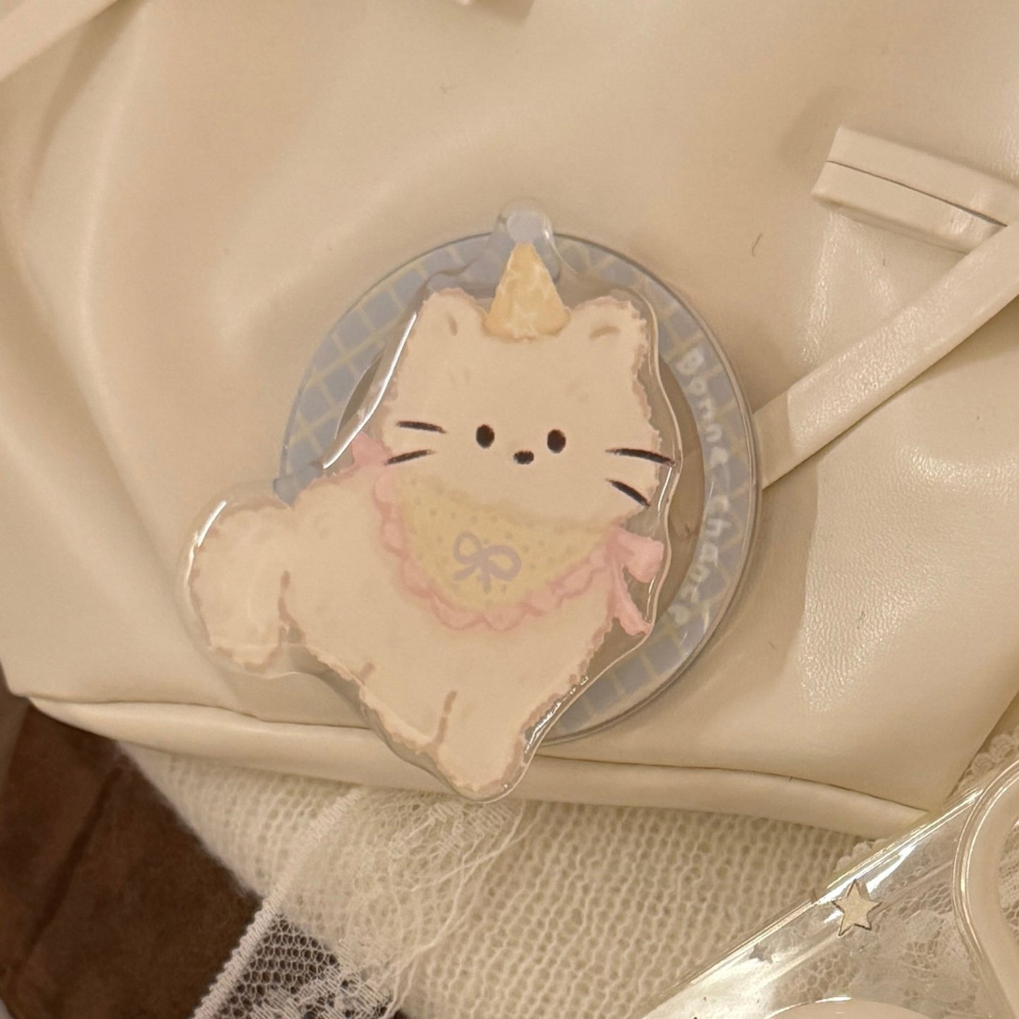Kawaii Katzen-Motiv Handyhalter Brehn