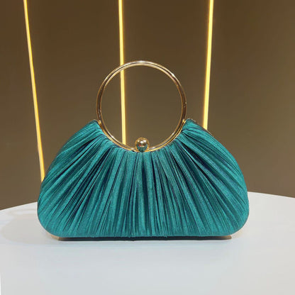 Faltbare Abendhandtasche mit Metallring
