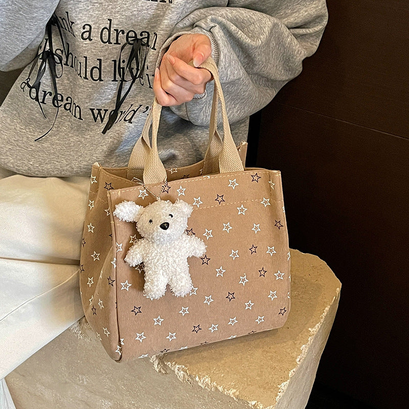 Lässige Sternmuster Mini Tote Bag
