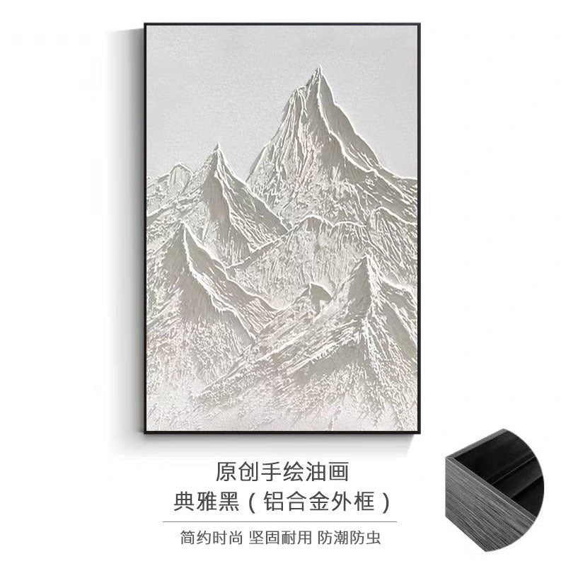 3D Bergrelief Gerahmtes Leinwandkunstwerk
