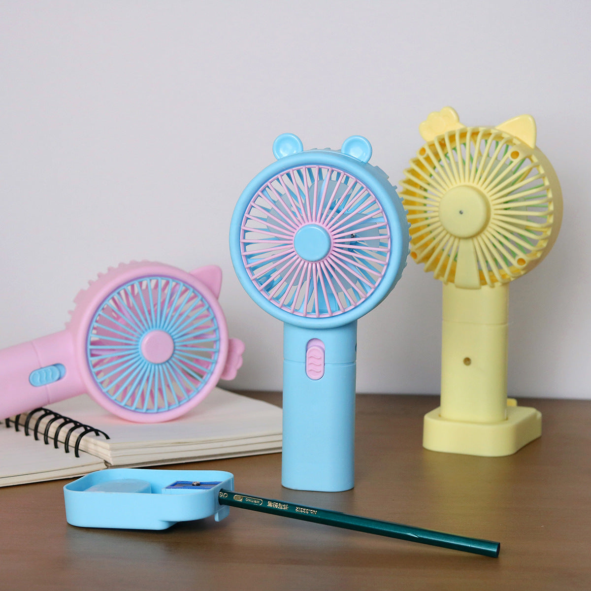 Unisex Tragbarer Handventilator mit kreativem Katzenohren-Design Brehn