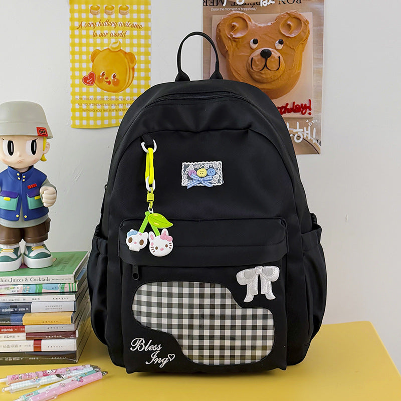 Trendiger Grafikdruck Rucksack