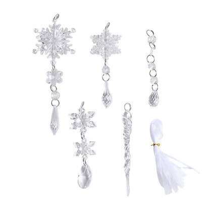 Kristall Schneeflocken Ornament Set
