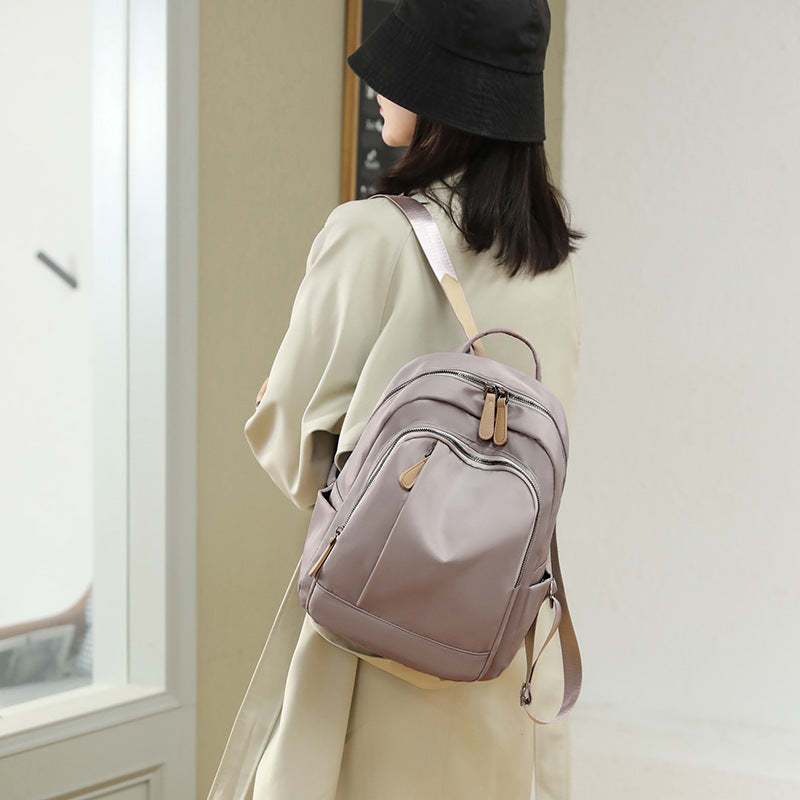 Schlanker Nylon-Rucksack mit mehreren Taschen Brehn