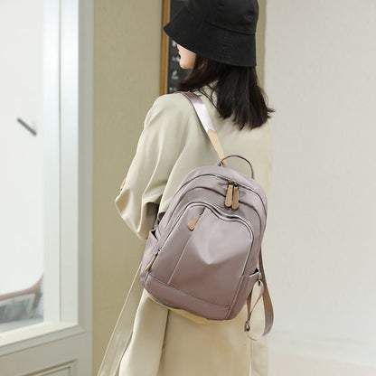 Schlanker Nylon-Rucksack mit mehreren Taschen Brehn