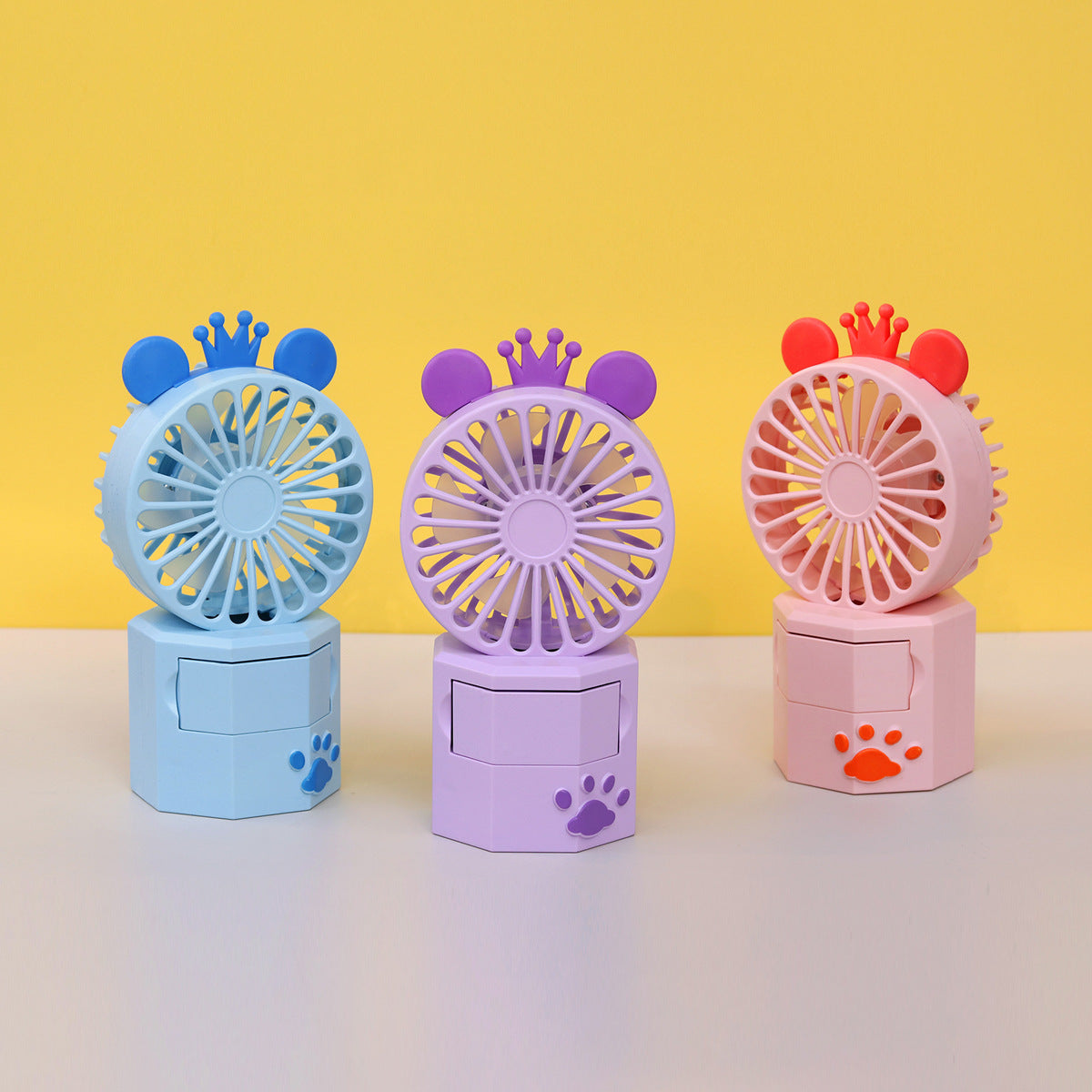 Unisex Tragbarer Mini Ventilator mit Tierohren und USB-Anschluss Brehn