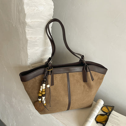 Chic Wildleder Tote-Handtasche
