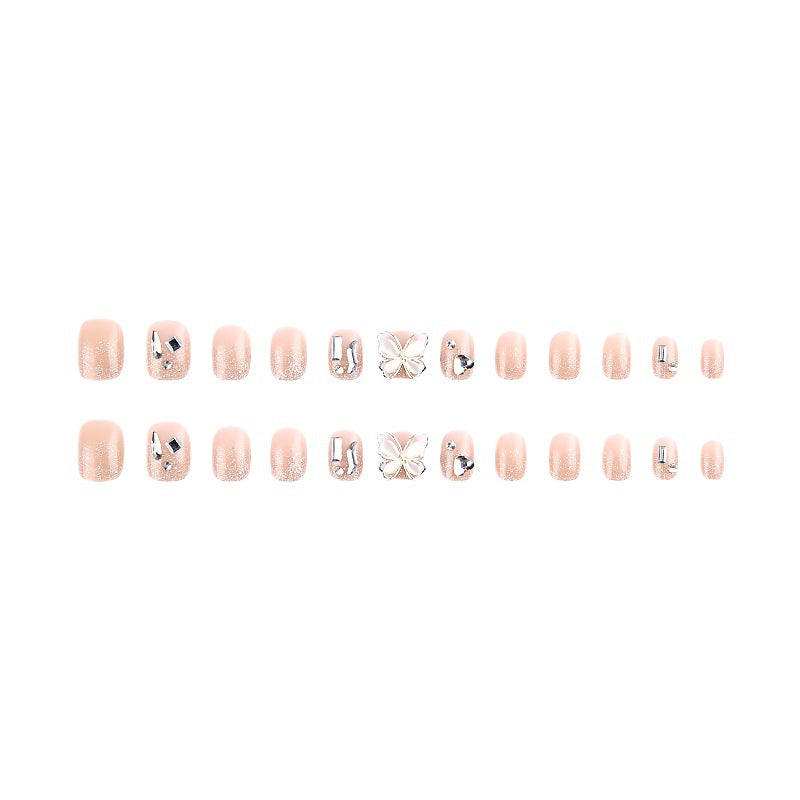 Kunstnagelset mit funkelnden Strass- und Glitzerelementen Brehn