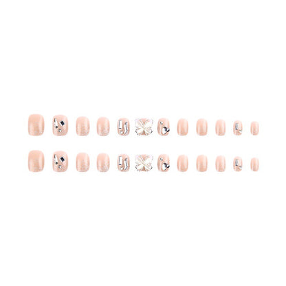 Kunstnagelset mit funkelnden Strass- und Glitzerelementen Brehn