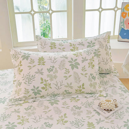 Blumenmuster Kissenbezug Set