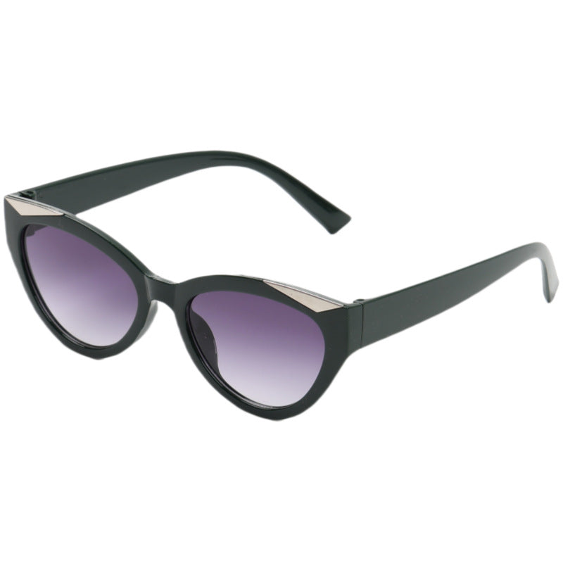 Damen elegante Cat-Eye Sonnenbrille mit luxuriösem Details Brehn