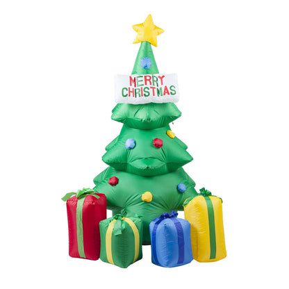 Aufblasbarer Weihnachtsbaum mit Geschenken