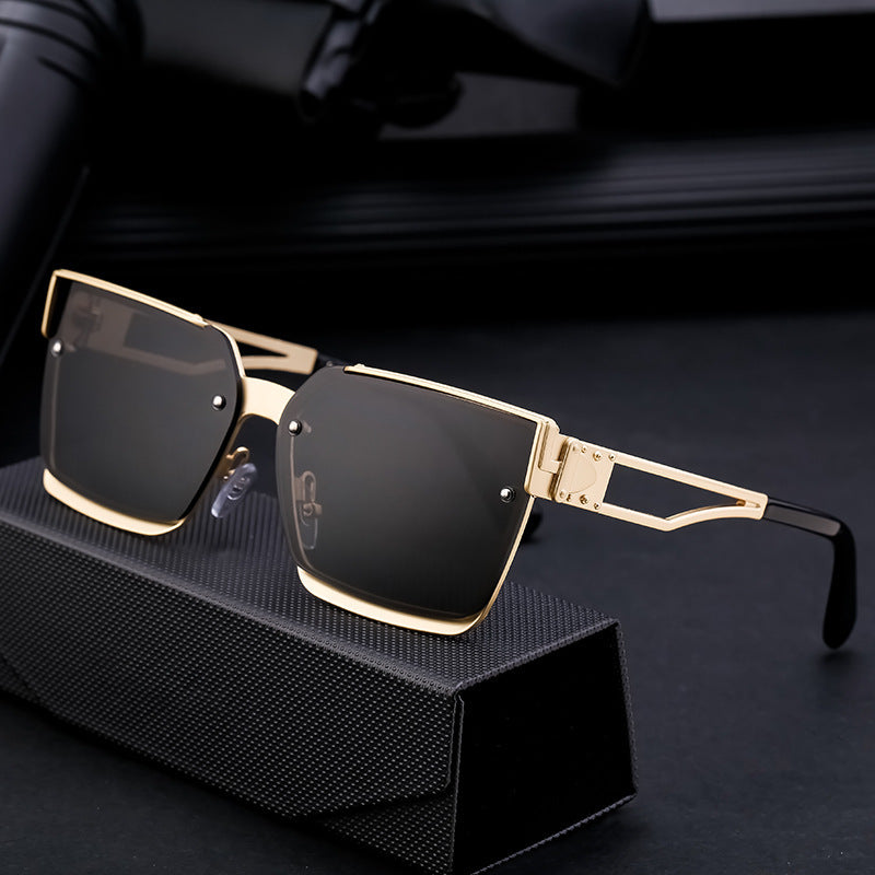 Damen stylische rechteckige Sonnenbrille Brehn
