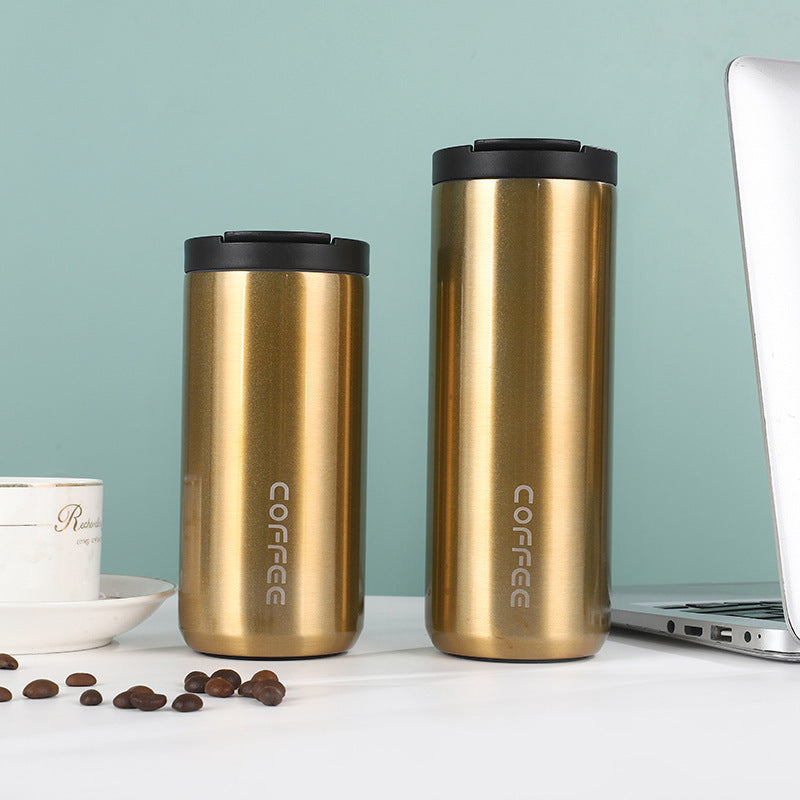 Damen isolierte Edelstahl Kaffeetasse mit elegantem Design und rutschfestem Boden Brehn