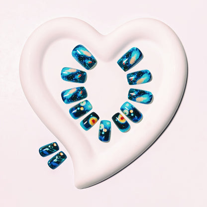 Galaxy-Themen-Nagelkunst Brehn