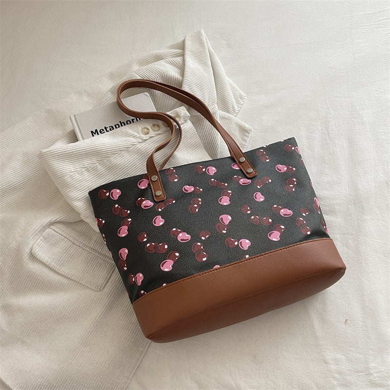Verspielt bedruckte Canvas-Tasche Brehn