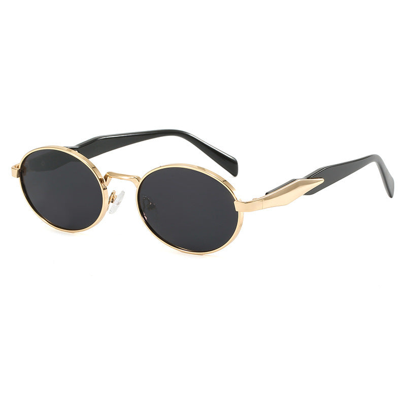 Damen Designer-Sonnenbrille mit hochwertigem runden Rahmen und schützendem UV-Filter Brehn