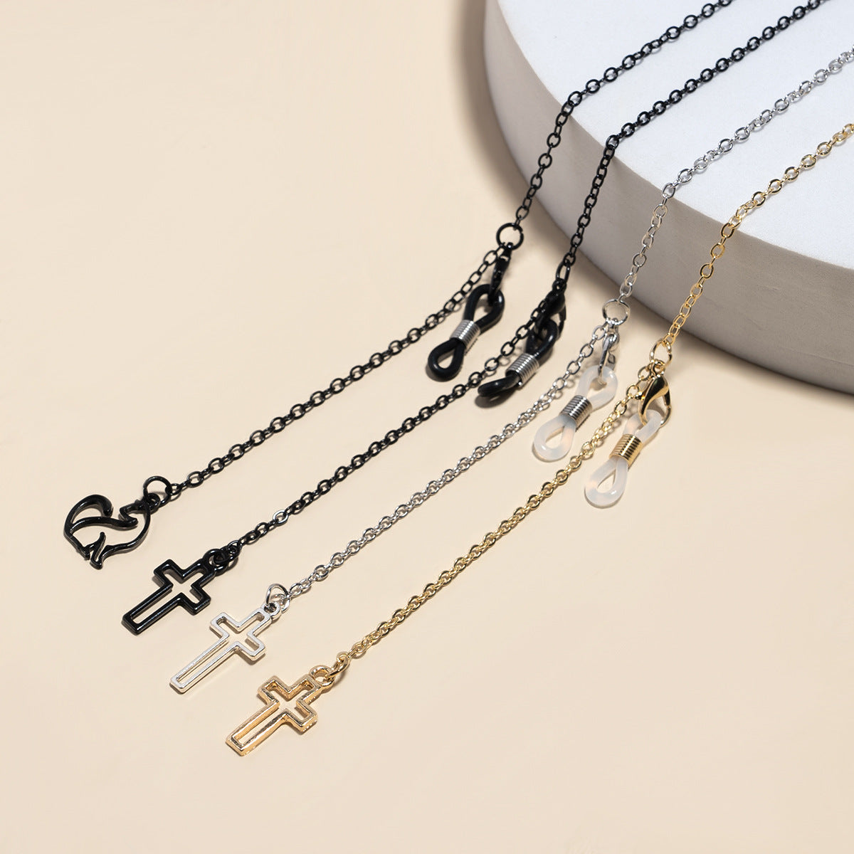Stylische Metall Augenweide Kette Brehn