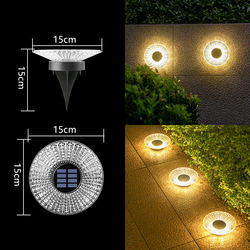 Dekorative Solar-Acryl-Blüten-Gartenstecker LED-Wegeleuchte Brehn