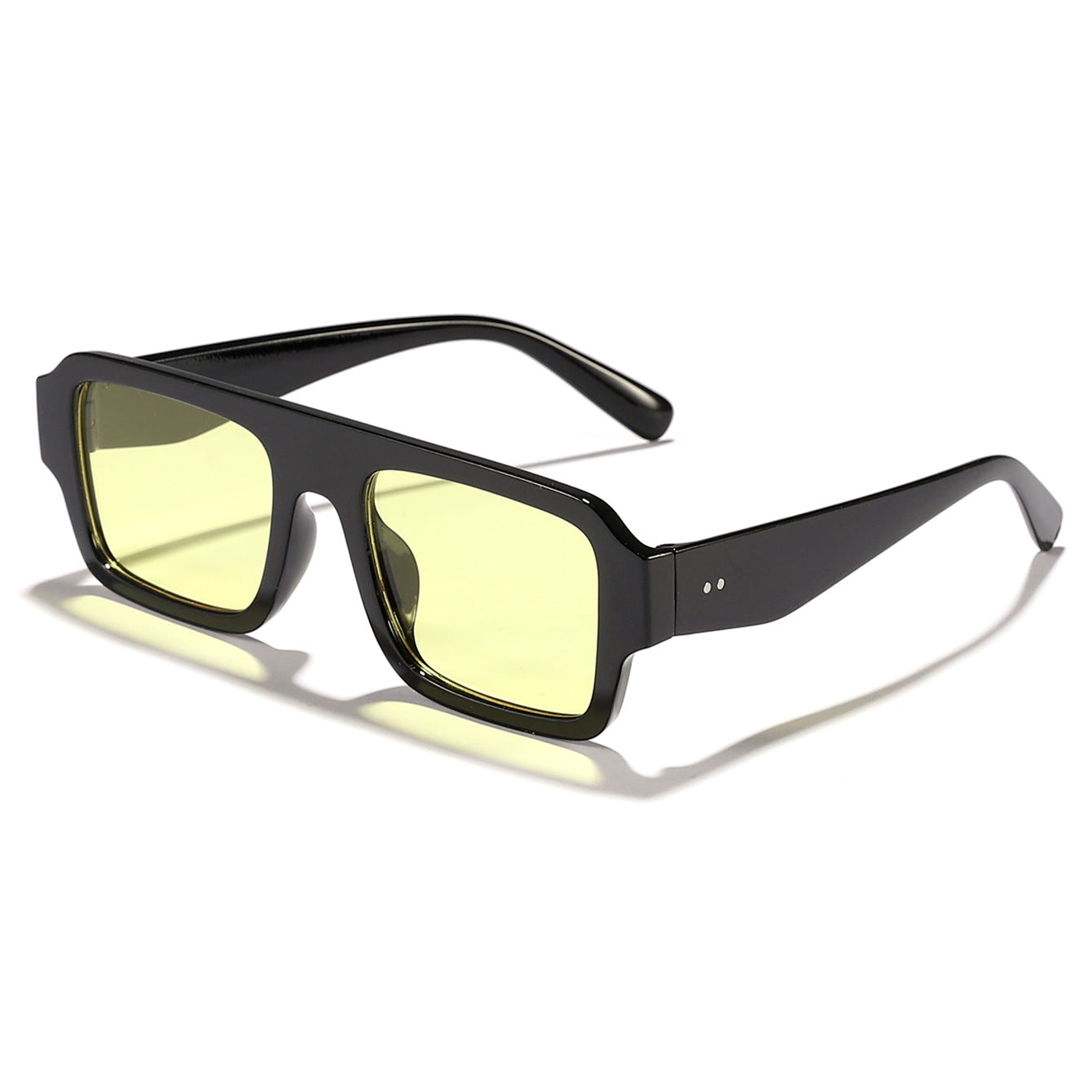 Damen moderne quadratische Sonnenbrille mit robustem Kunststoffrahmen Brehn