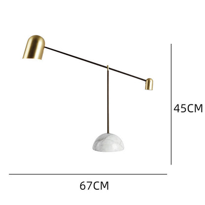 Einstellbare Arm Stehlampe mit Marmorbasis