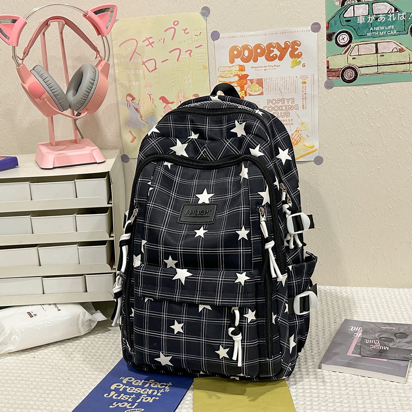 Vielseitiger Rucksack mit Sternenmuster Brehn