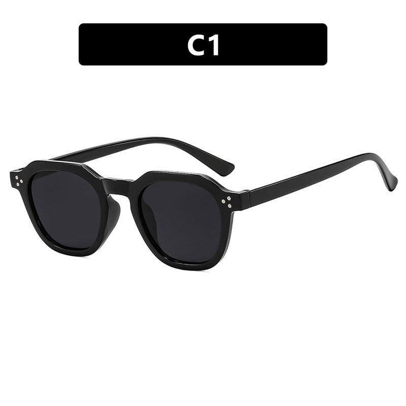 Damen modische Sonnenbrille im trendigen Hexagon-Design Brehn