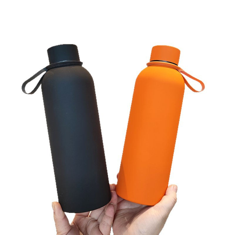 Damen Hochwertige Edelstahltrinkflasche mit rutschfestem Griff Brehn