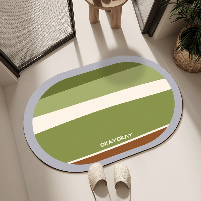 Dekorativer Floral Badezimmermatte Brehn