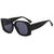 Damen Modische oversized Sonnenbrille mit strukturiertem Rahmen Brehn