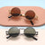Damen Modische runde Sonnenbrille mit präzisem Metallrahmen Brehn