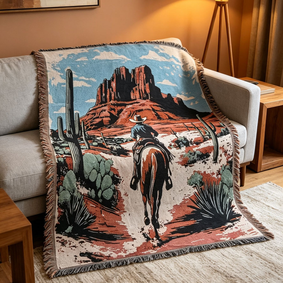 Western-Themen Decorative Throw Blanket